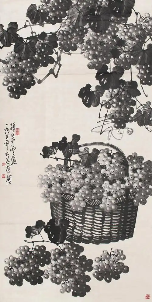 苏葆桢 硕果累累 立轴 水墨纸本