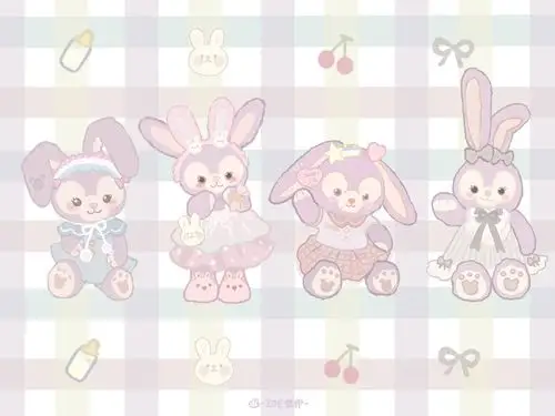 迪士尼壁纸 星黛露 达菲熊 雪莉玫