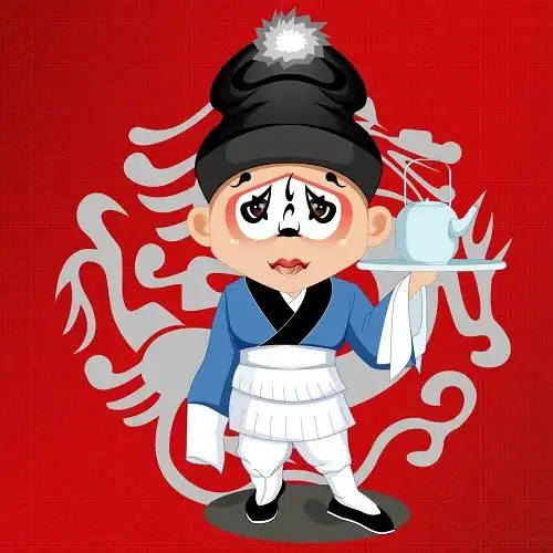 京剧丑角500x500高清头像图片舞台上宠儿落幕后的弃婴