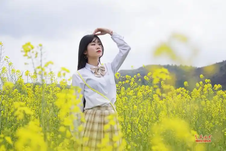 时光静好,浅念花开(油菜花人像)