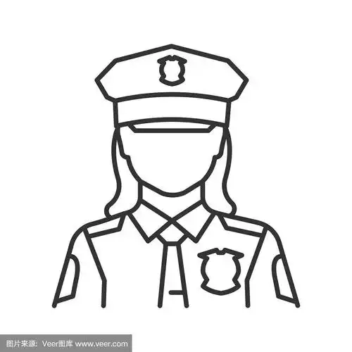 女警图标