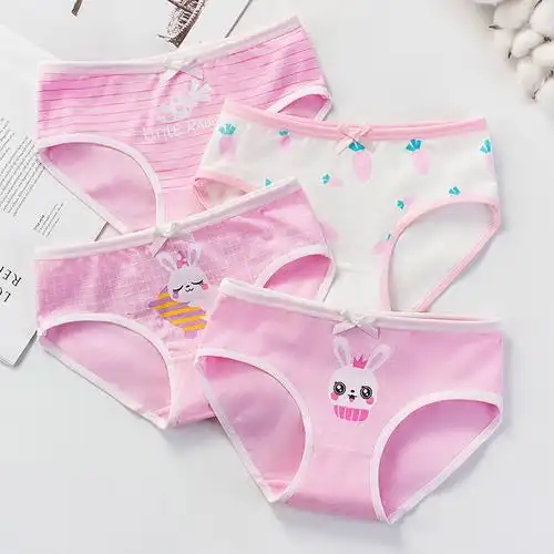 桓远儿童内裤女童平角短裤头纯棉不夹屁屁宝宝小女孩小学生裤衩三角