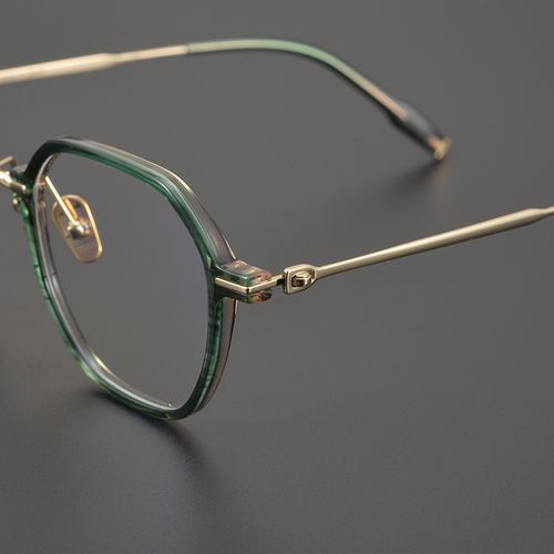 修脸显瘦 日本多边形眼镜框 复古纯钛超轻时尚近视眼镜架 男女款