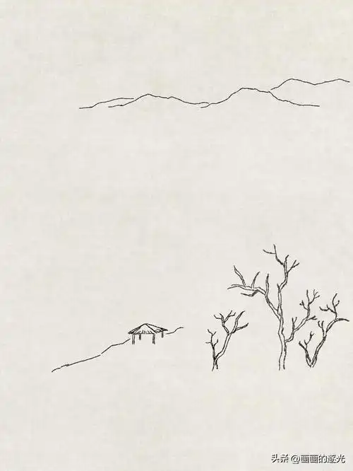 一步一步教你画一幅简笔山水画①:古诗词里的山水画