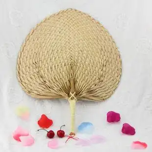 纯天然手工艺 新会葵扇 单支葵 编织葵扇 葵扇子舞蹈扇30*38左右