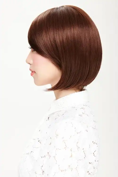 娇滴滴假发短直发 女 波波头短发斜刘海帅气bobo 时尚修脸假发套 #4