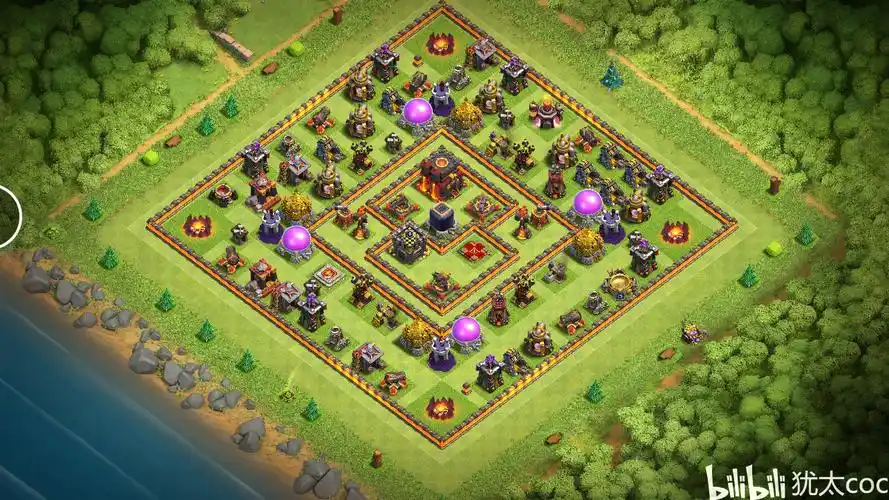 部落冲突10本护资源阵分享,阵型5 附链接代码