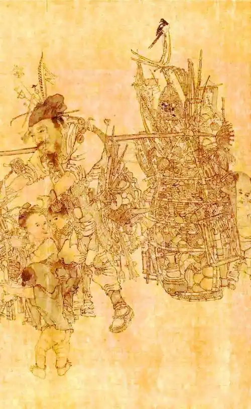 宋 李嵩《货郎图》全卷鉴赏