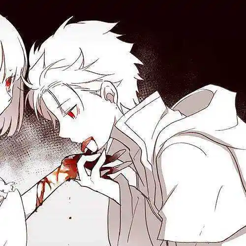 二次元病娇情头高清动漫病娇情侣头像一左一右