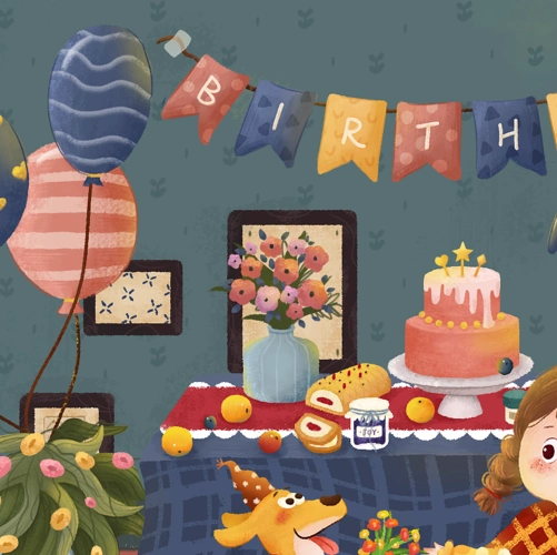 生日party | 儿童插画大场景