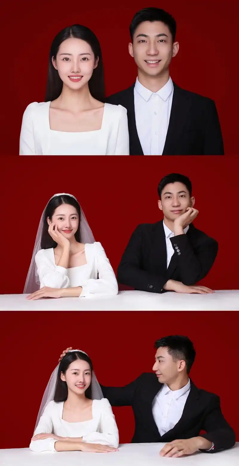 湛江登记照|结婚官宣照片一定要这样发,赞爆朋友圈~  领证的 - 抖音