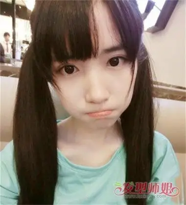 初中女学生甜美好看的头型 可爱甜美扎辫子图片_发型师姐