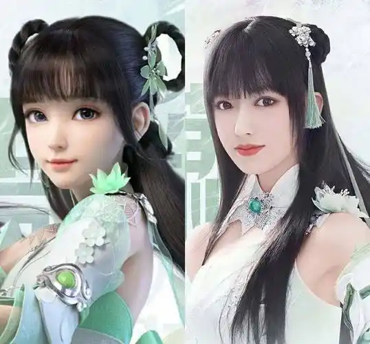 程潇碧瑶海报,水绿露肩装配齐刘海双发髻太惊艳,不愧是撕漫女_少女