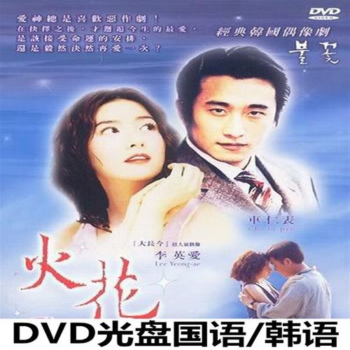 opuyym韩剧 火花dvd经典爱情剧 国语/韩语高清版主演:李英爱光盘碟片