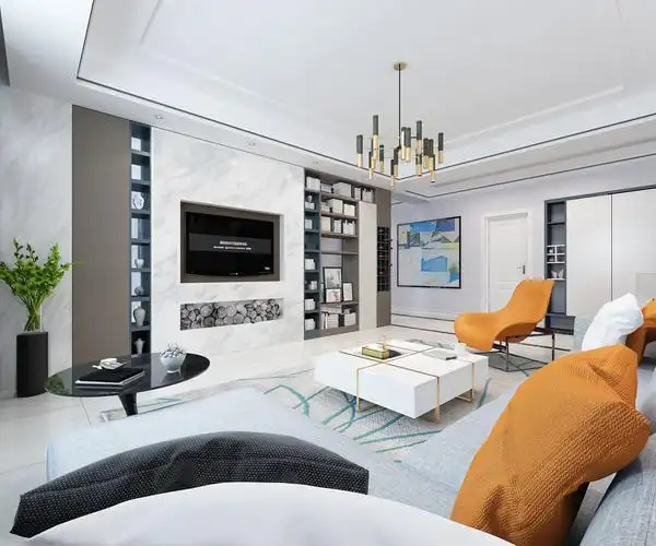 现代风格三室二厅装修设计效果图