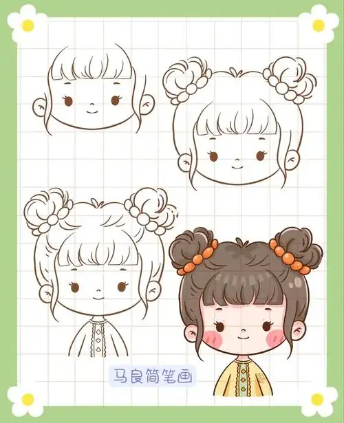 插画  #画个简笔画  #头像分享  #可爱头像  #女孩 #女生头像