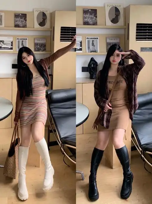 160130斤吊带裙有多显瘦不用我说了吧