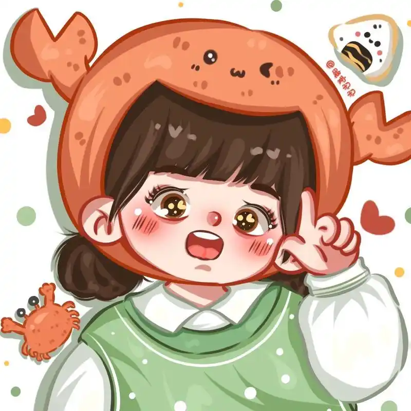 原创 十二星座头像系列之巨蟹座 又来填坑啦 努力画星座系列!