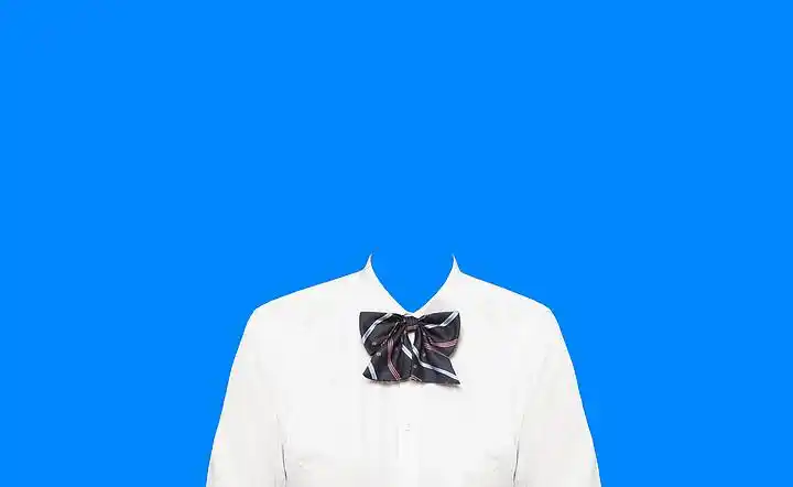 白衬衫 i>证 /i> i>件 /i> i>照 /i>免抠psd分层素材模板女