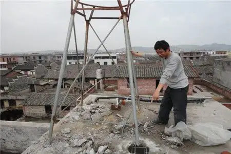 农村房屋避雷针安装图拿走,不谢!