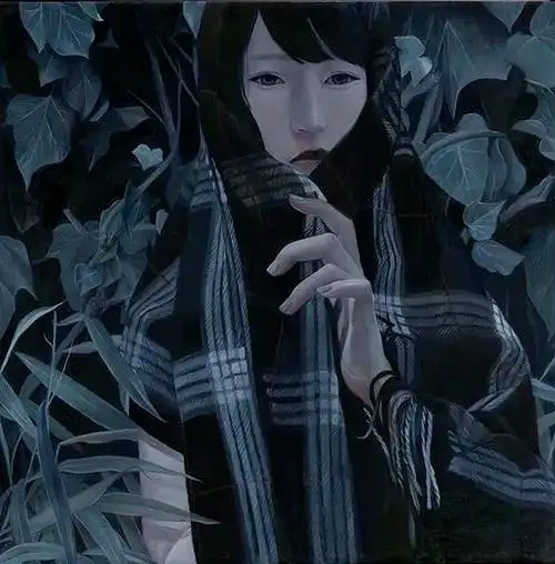 她靠鬼片找灵感,画中的女孩个个阴森,诡异让人直呼"恐怖"!