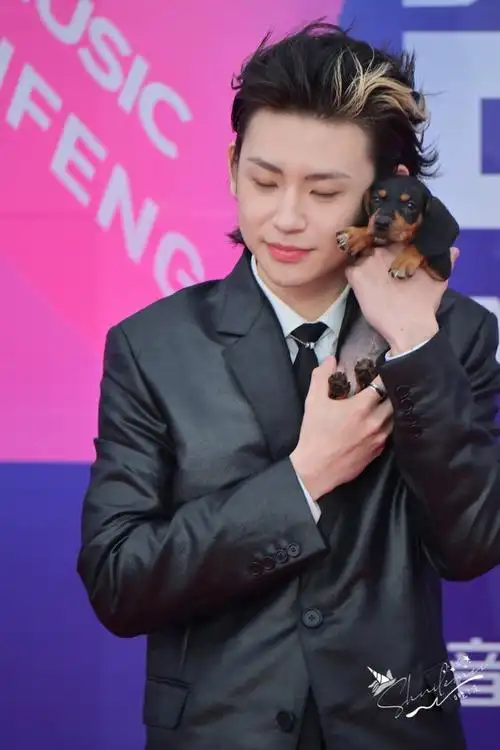 qq音乐巅峰盛典##小鬼红毯和小狗贴贴##小鬼王琳凯qq音乐巅峰盛典