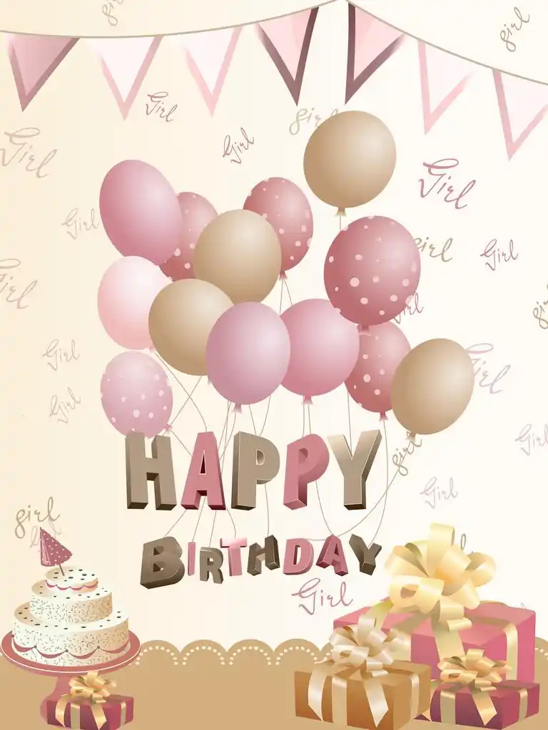 生日快乐贺卡,背景