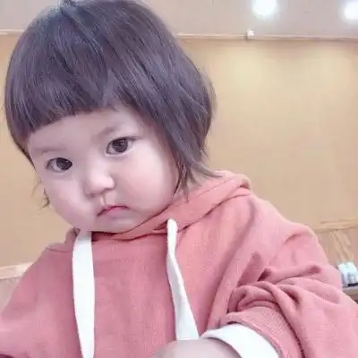 小女孩头像超萌图片 2021韩国可爱小孩头像