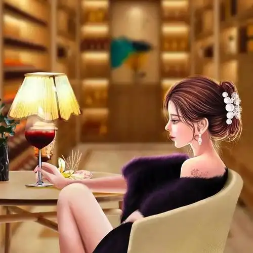 温婉尔雅的女人头像女人侧脸看书的头像