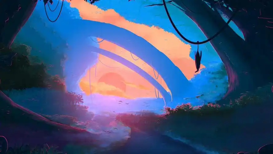 简约文艺插画桌面壁纸