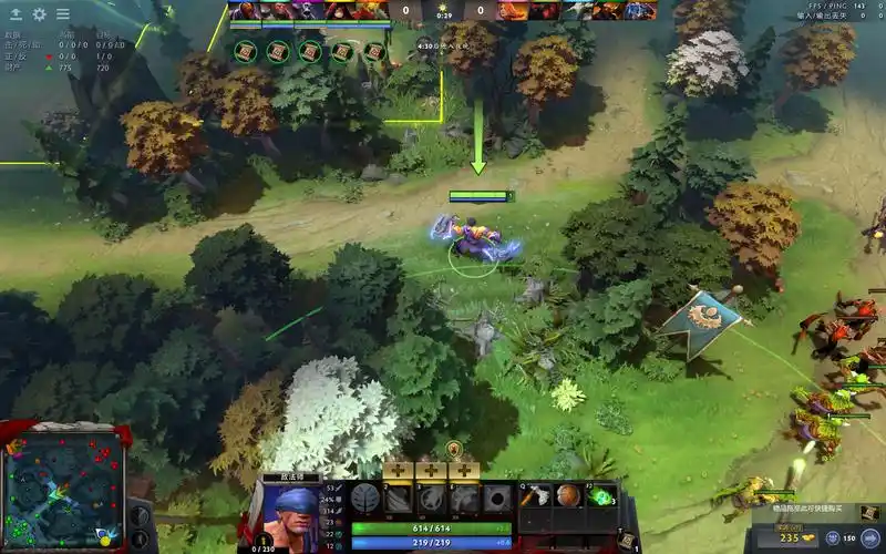 dota2:分享新地图天辉优势路补刀斧的一些使用方式