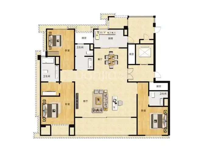 花语江南户型图(链家网)