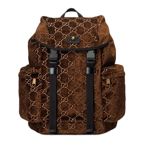 【买手代购】gucci古驰男包传说gg天鹅绒双肩背包送礼 gz8ax 4263蓝色