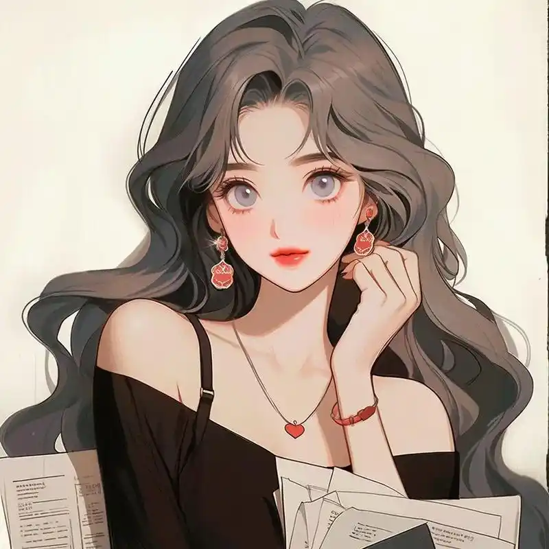 好看的女生头像‖动漫头像‖黑色系92.