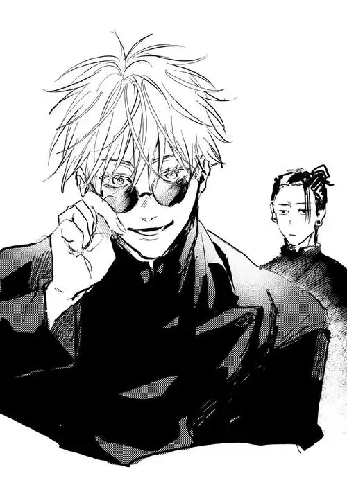 咒术回战##五条悟#一组黑白素描风5t5,无法言喻的强大!