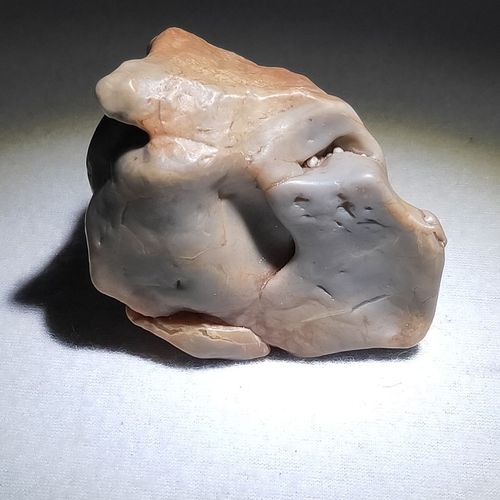 戈壁石,阿拉善碧玉马牙石,手把件,石质细腻光滑