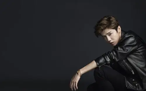 鹿晗时尚质感黑白大片写真图片桌面壁纸