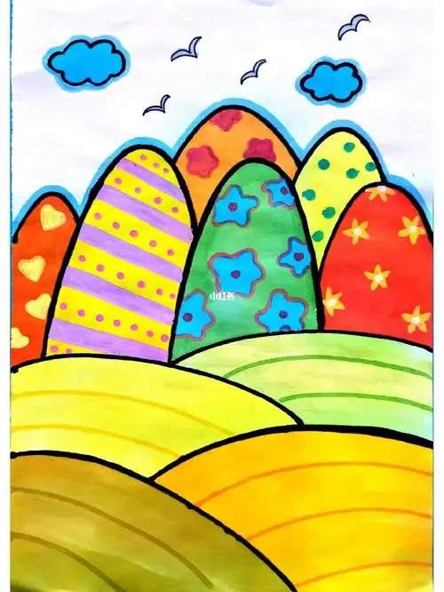 秋天主题简笔画秋天你好