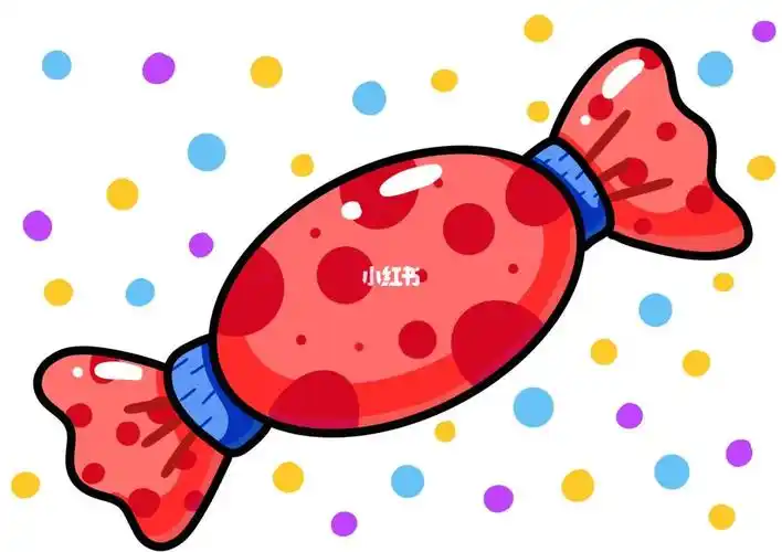 美味的糖果简笔画带线稿