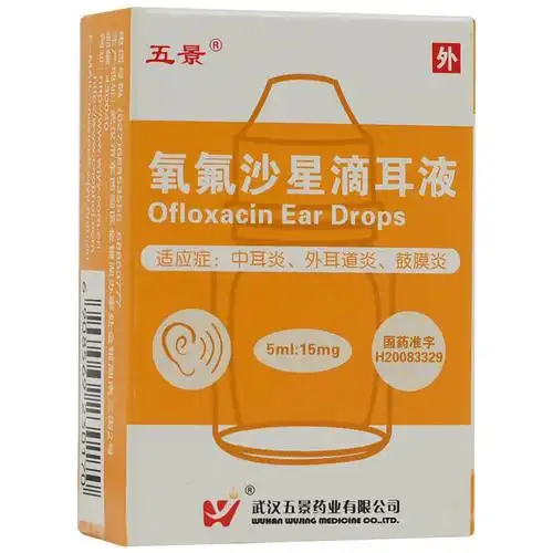 rx 五景 氧氟沙星滴耳液 5ml:15mg