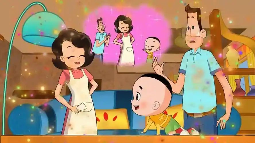 大头儿子 一家三个人各有各的小算盘, 都想得美