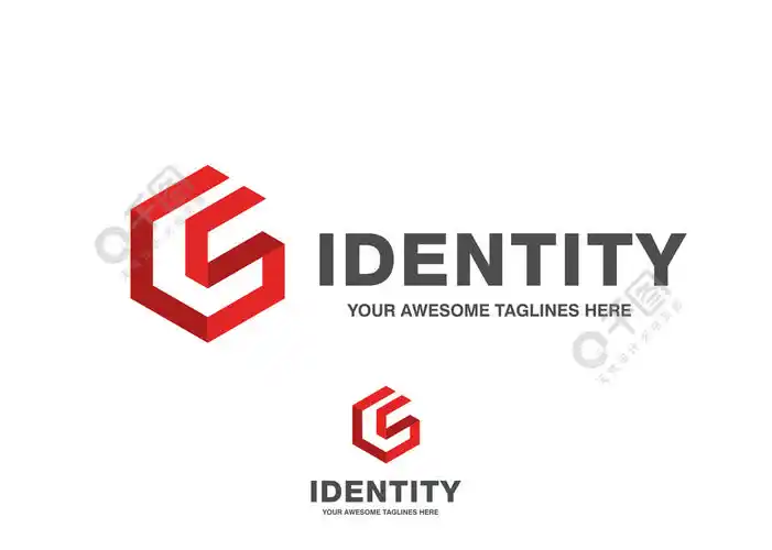 创意首字母cs六边形标志矢量概念