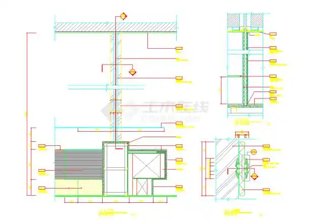 某酒店装修工程自助餐厅台节点大样图