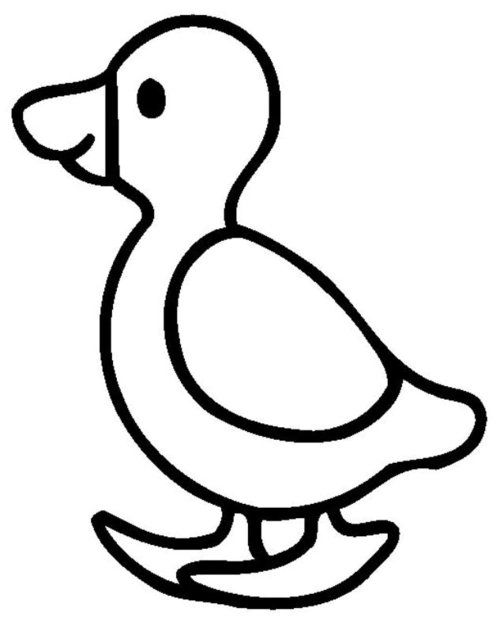 幼儿涂色可爱卡通简笔画-可用a4纸直接打印