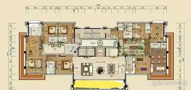 说实话在我们的生活中大部分的大平层户型不会超过500平米,200平米