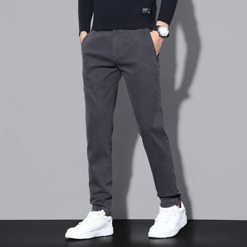 tgai休闲裤修身抖音春季新款男士韩版直筒弹力百搭轻商务男装 820
