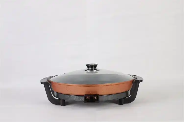 润禾大号电煎锅平底锅插电多功能电热锅家用电饼铛煎包煎饺烙饼锅