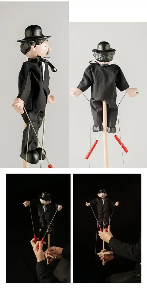 提线木偶 杖头木偶娃娃孙悟空新款傀儡人偶可动玩具提线木偶生日礼物
