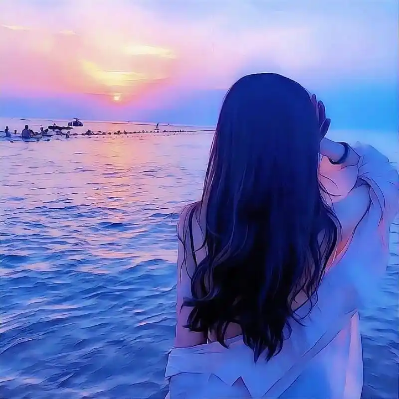 唯美背影女生头像/照片转漫画🉑做