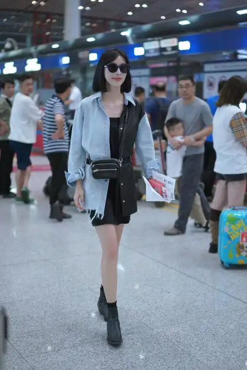 张俪最新机场街拍